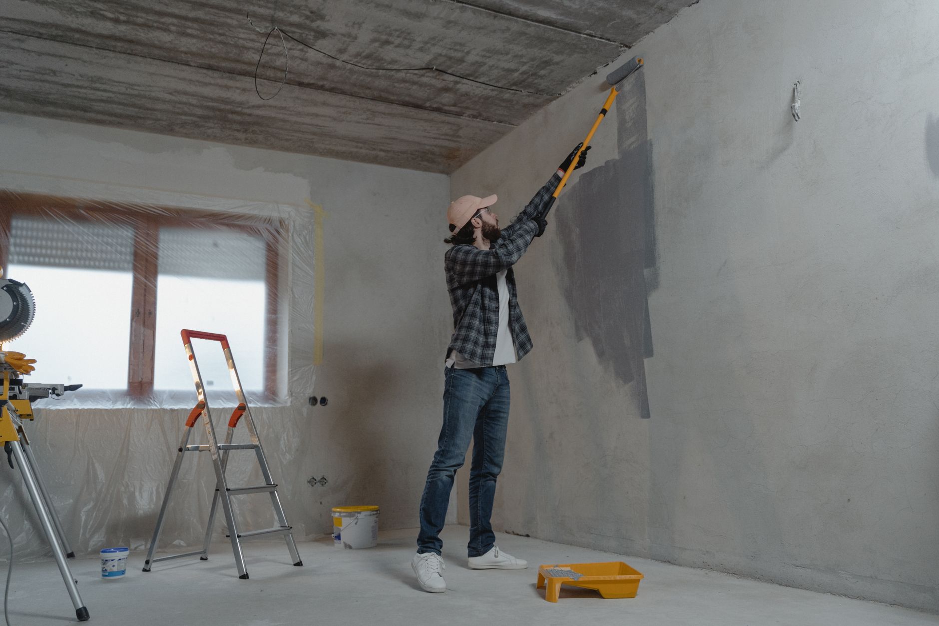 Peintre en bâtiment équipe à Angers